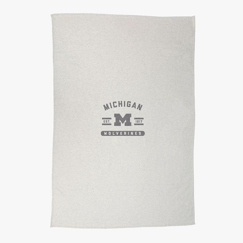 College Oatmeal Sweatshirt Oversized Throw | Pottery Barn Teen
