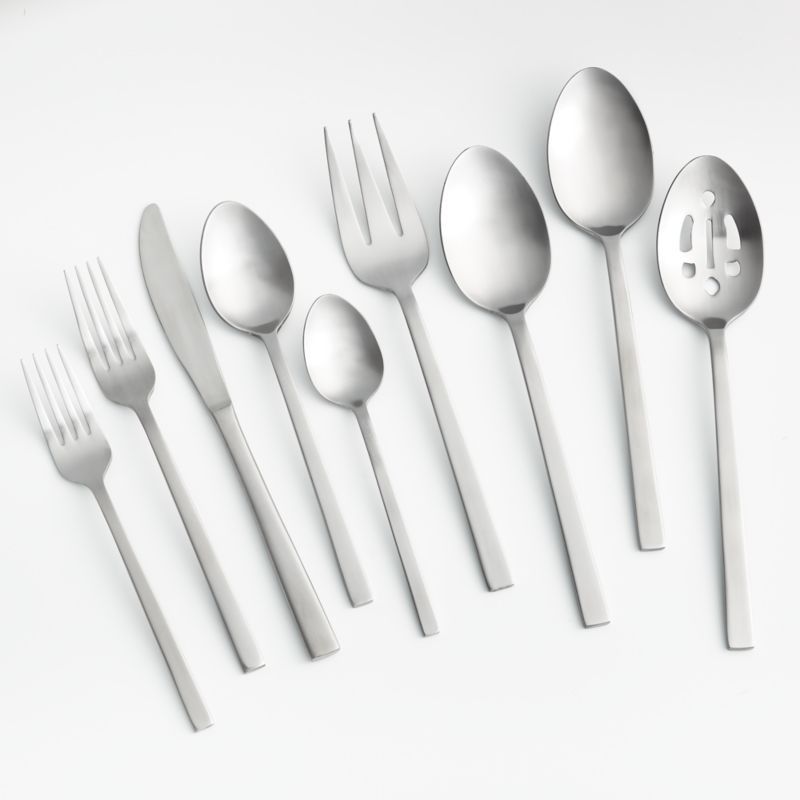 Hudson 52-Piece Flatware Set + Reviews | Crate & Barrel | Crate & Barrel