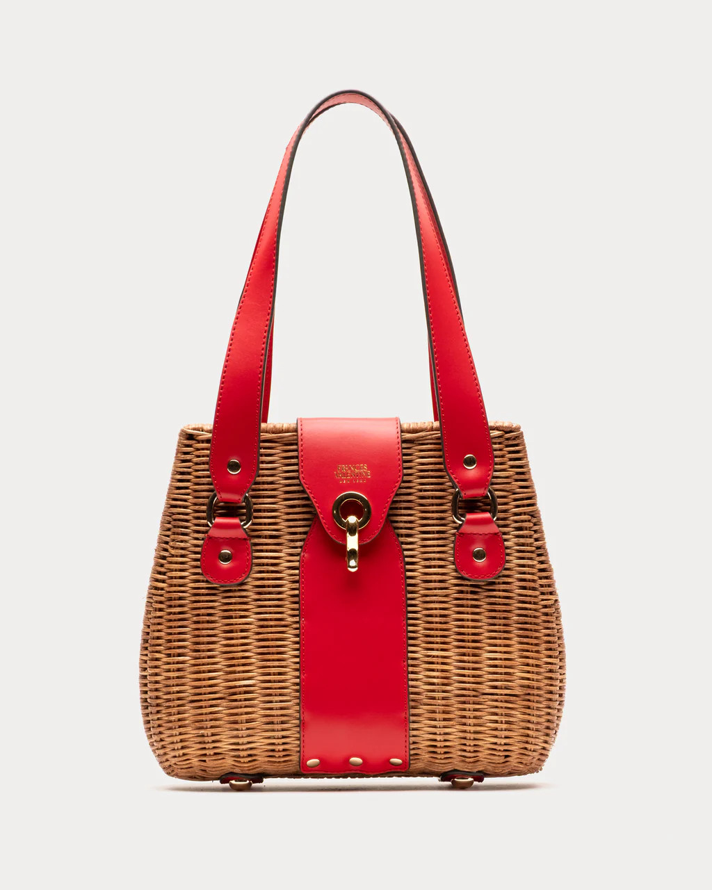 Gigi Basket - Toast/Red | Frances Valentine