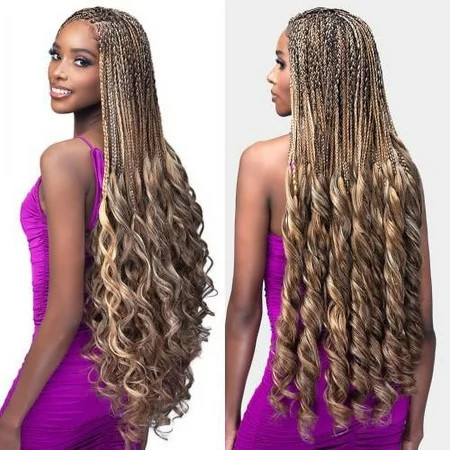 PF French Curl 28 3X Crochet Braiding Hair By Bobbi Boss Color T1B/30 | Walmart (US)
