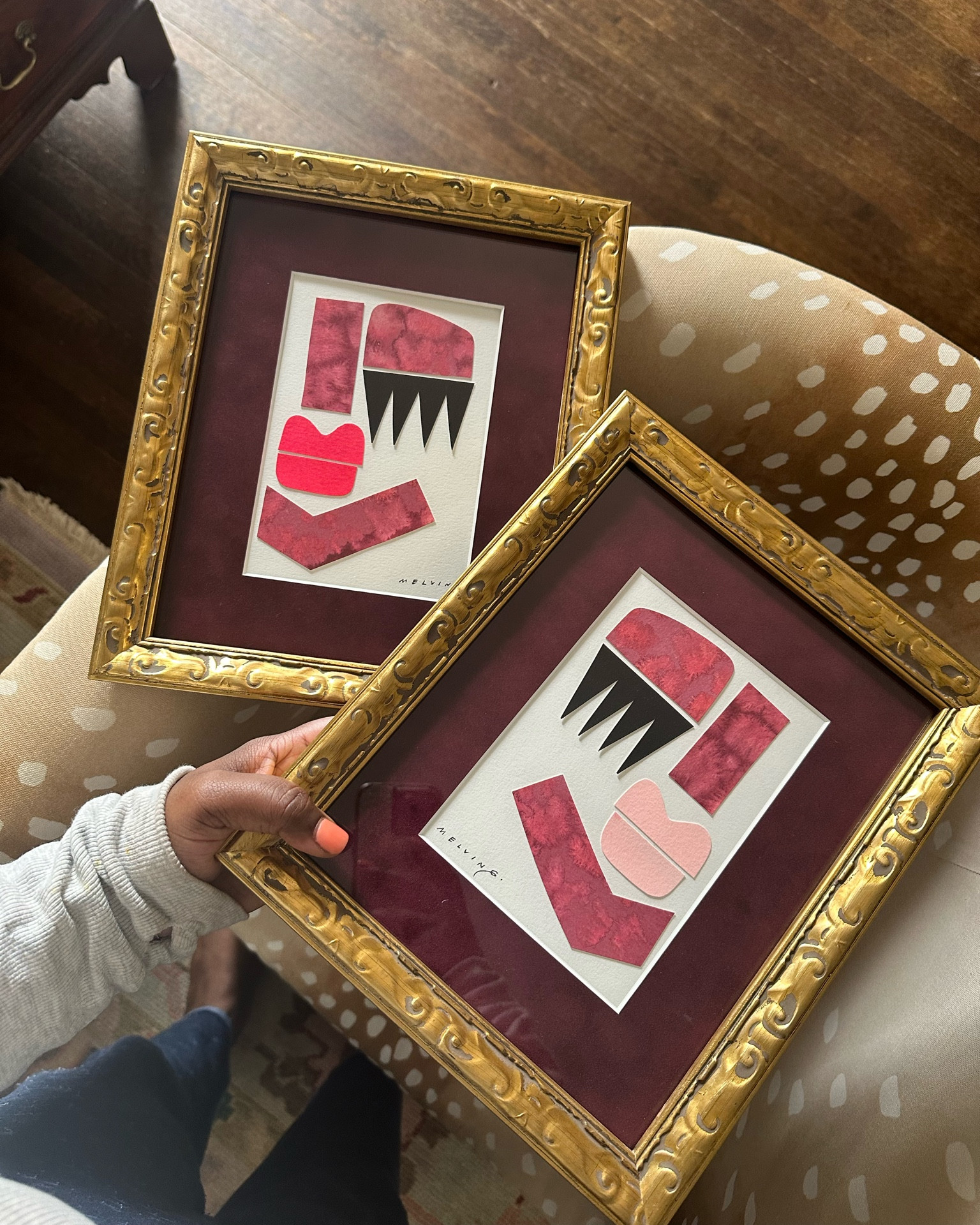 Went for gold with these Melvin G originals matted in a berry suede mat 😍 true perfection, friends! #arthouse

#LTKhome #LTKfindsunder50 #LTKsalealert