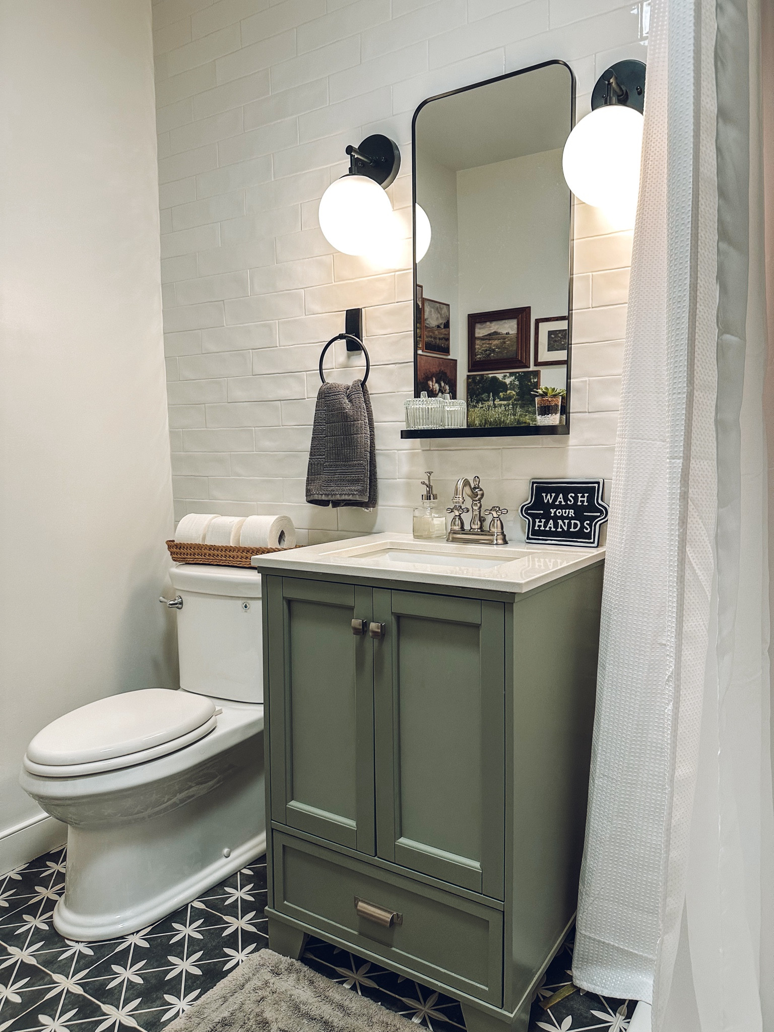 Small guest bathroom sources found here! 

#LTKFamily #LTKHome
