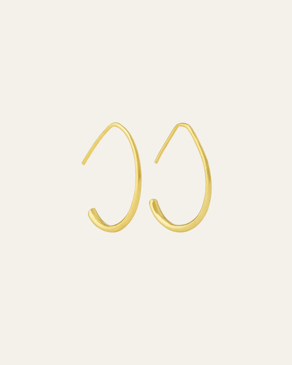 Allegra Oval Hoop Earrings | Ottoman Hands