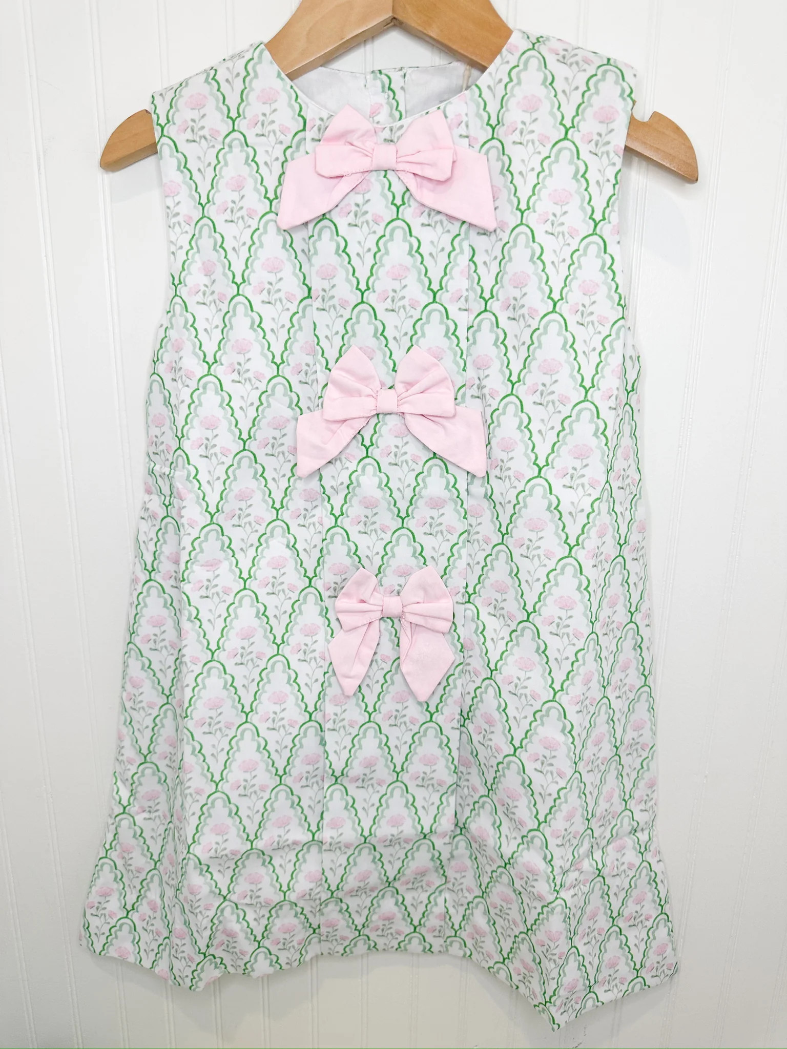 Trellis Floral Bow Dress | Tutti Frutti Kids Co