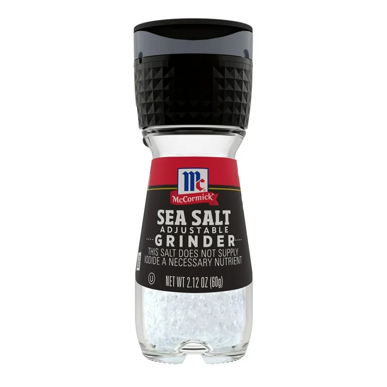 McCormick All Natural Sea Salt Grinder, 2.12 oz Bottle | Walmart (US)
