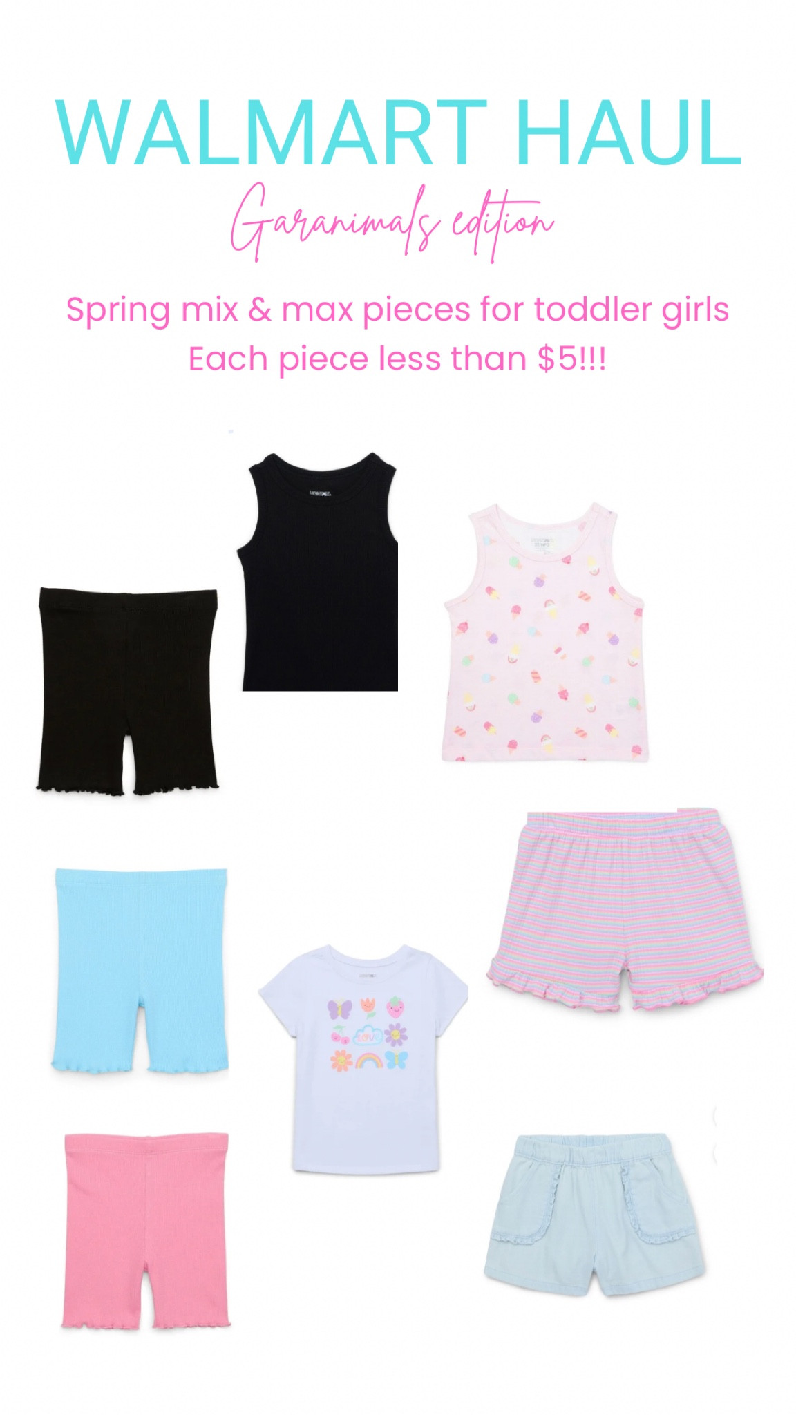SO many good spring staple pieces for toddler girls at Walmart - ALL under $5!!!

#LTKFamily #LTKKids #LTKSeasonal
