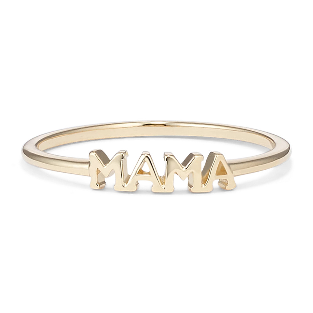 14K Yellow Gold Mama Ring | Shane Co