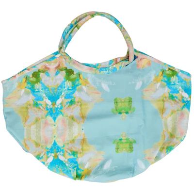 Stained Glass Blue Tote Bag | Laura Park Designs