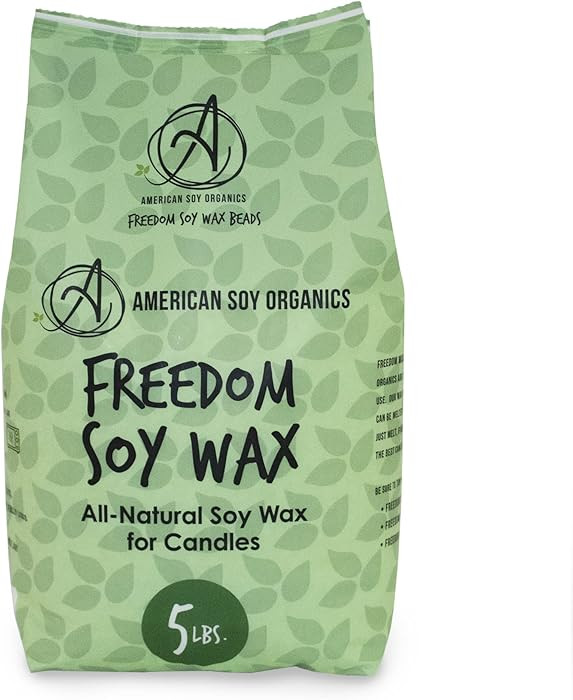 American Soy Organics Freedom Soy Wax Beads for Candle Making - Natural Candle Making Supplies - ... | Amazon (US)