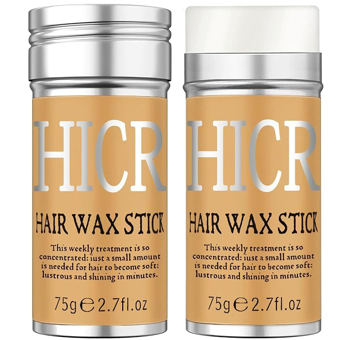 Hair Wax Stick, 2PCS x 2.7 Oz Wax Stick for Hair Wigs Fly away Hair Tamer Stick for Smoothing Fly... | Amazon (US)