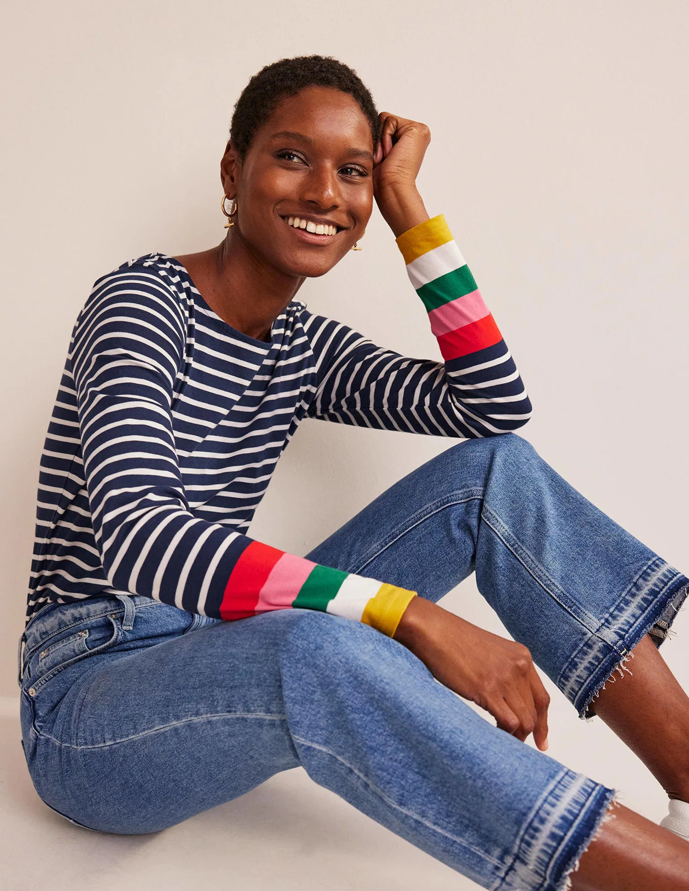 Ella Long Sleeve Breton | Boden (US)