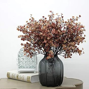 JAKY-Global Babys Breath Fabric Cloth Artificial Flowers 6 Bundle European Fake Silk Plants Decor... | Amazon (US)