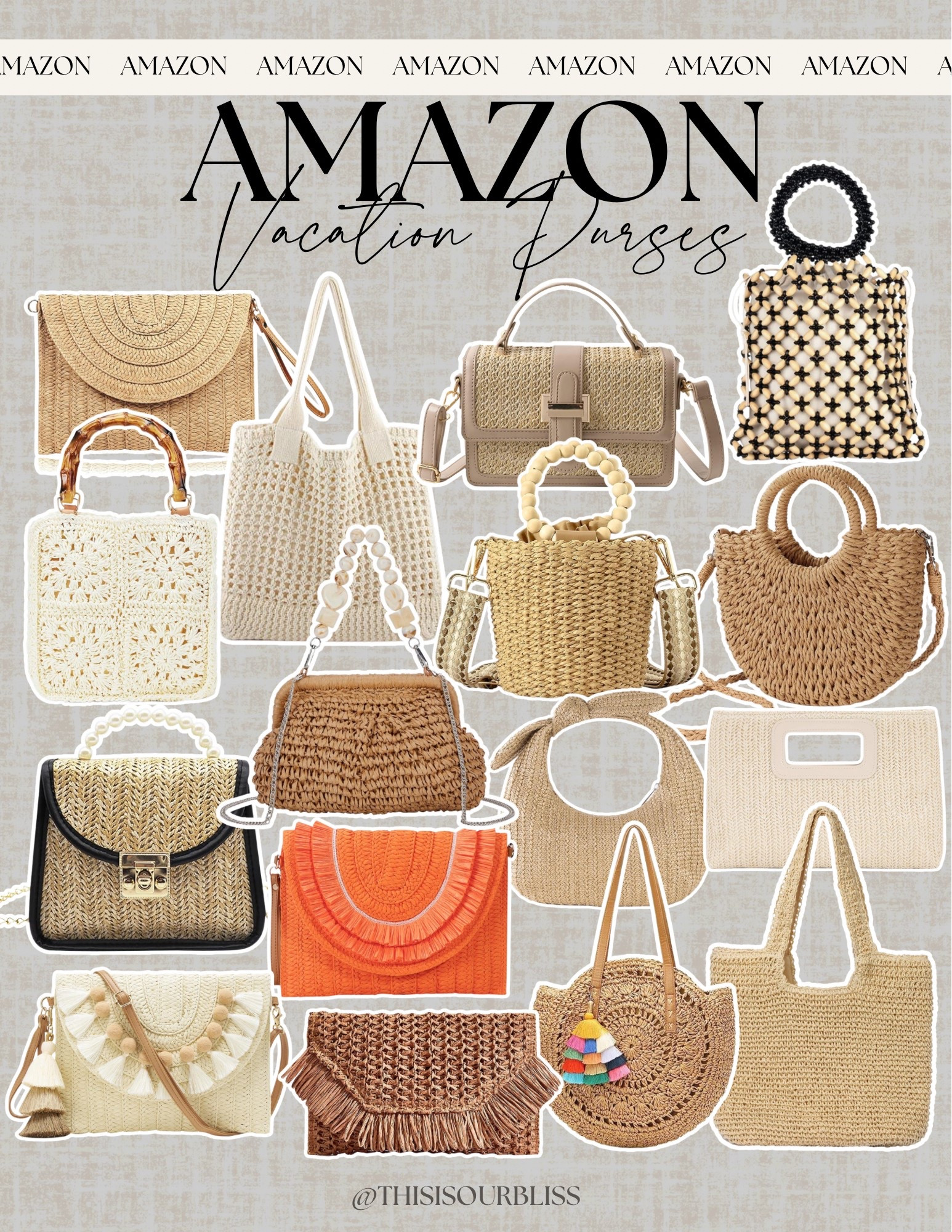 🌴 Vacation mode: ON! These Amazon purses are perfect for spring and summer getaways, giving you that effortless beachy-chic vibe. From woven totes to trendy crossbodies, there’s a style for every trip. Which one is your favorite? 👜✨ #AmazonFinds #VacationStyle

#LTKItBag