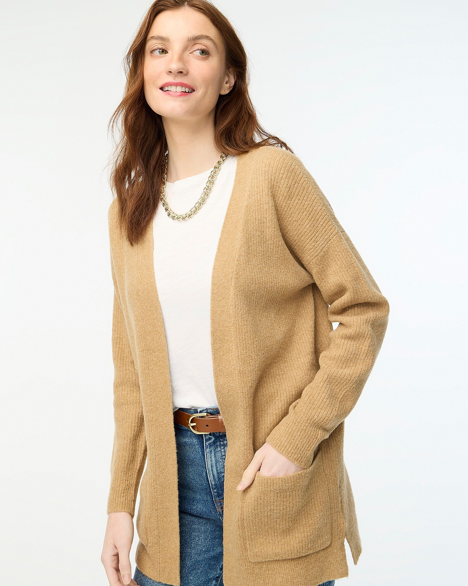 Long cardigan sweater in extra-soft yarn | J.Crew Factory