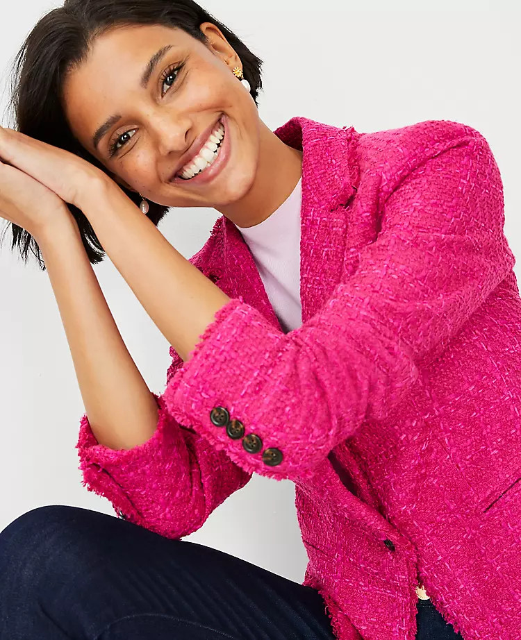 The Petite Newbury Blazer in Tweed | Ann Taylor (US)