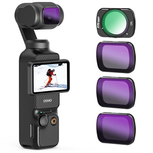 Amazear ND Filter Kit for DJI Osmo Pocket 3 Accessories, HD Optical Glass Magnetic Attachment ND8/ND16/ND32 CPL Filters for Enhanced Photography and Videography Quality | Amazon (US)