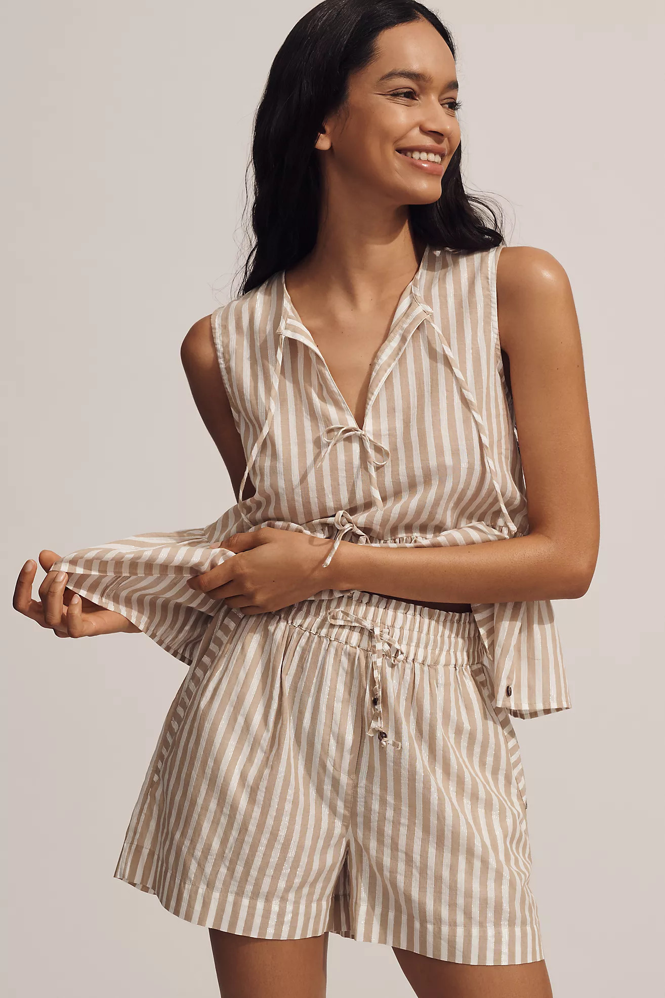 Scotch & Soda High-Rise Drawstring Shorts | Anthropologie (US)