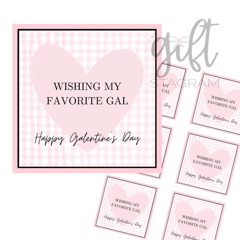 Wishing My Favorite Gal Happy Galentine's Day | Galentine's Gift Ideas | Happy Galentine's Day | ... | Etsy (US)