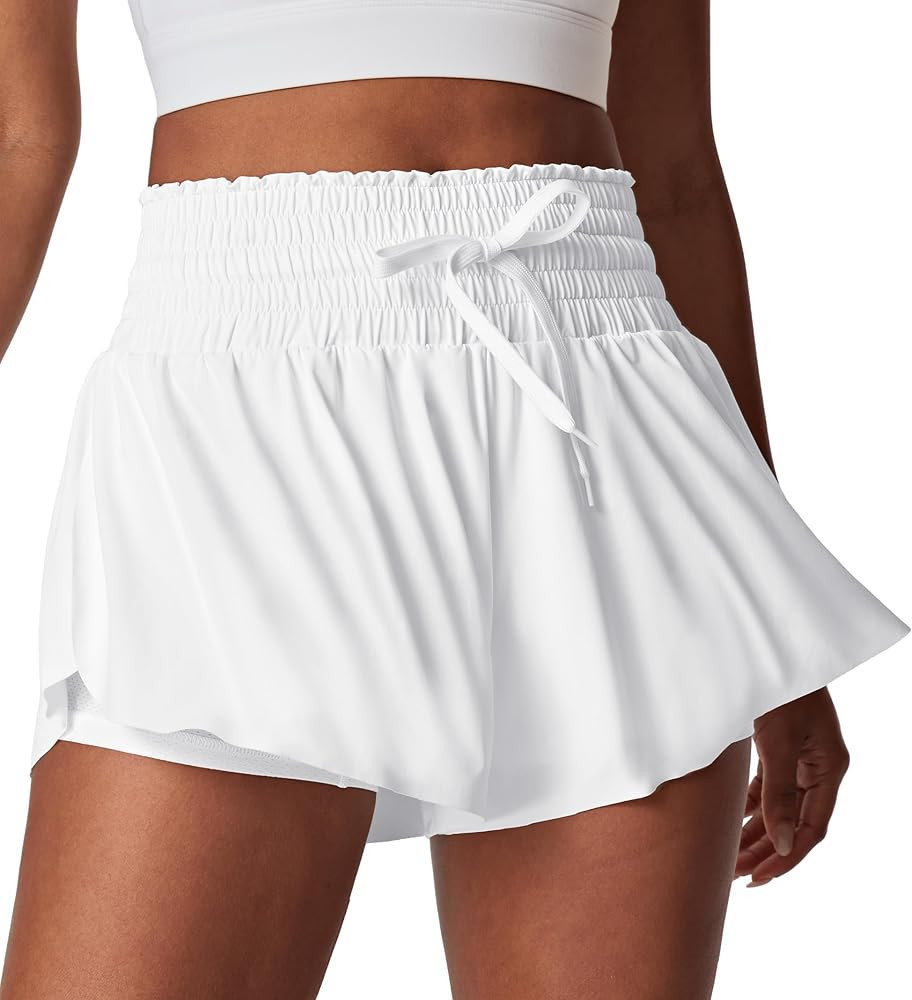 IUGA Flowy Shorts Butterfly Shorts for Women High Waisted Preppy Clothes Golf Workout Athletic Sh... | Amazon (US)