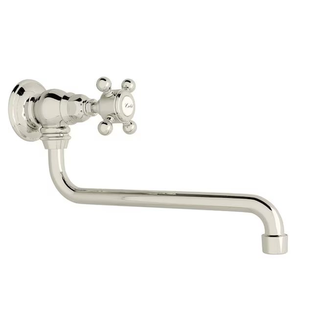 Rohl Italian Kitchen Polished Nickel Single Handle Wall-mount Pot Filler Kitchen Faucet | Lowe's