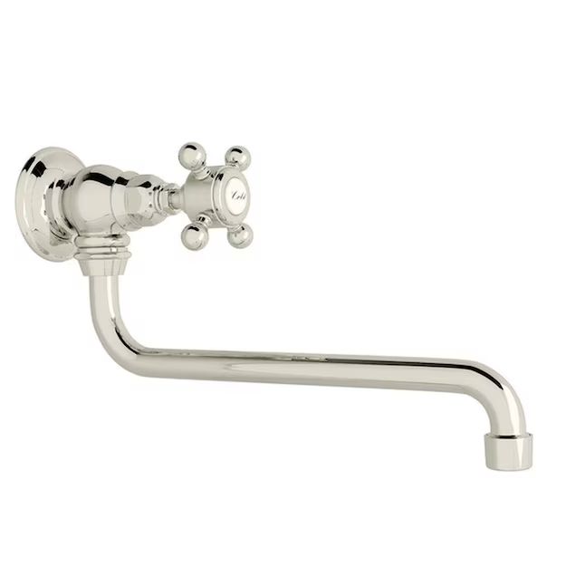 Rohl Italian Kitchen Polished Nickel Single Handle Wall-mount Pot Filler Kitchen Faucet | Lowe's