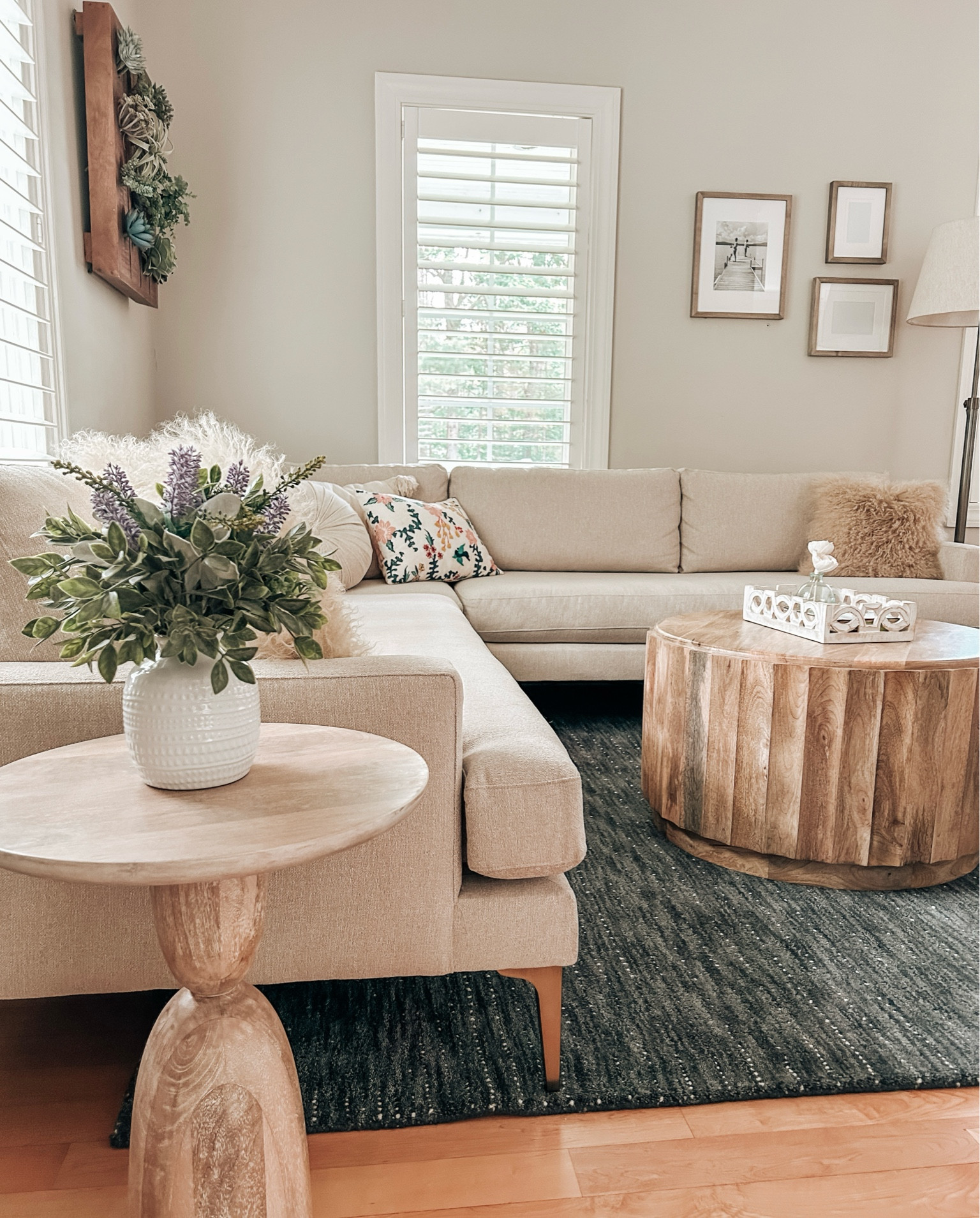 my latest living room design come to life ✨


Modern sectional, L-sectional, blue area rug, modern coastal, spindle side table, living room makeover, wall planter, drum coffee table, Anthro home 

#LTKFindsUnder100 #LTKHome #LTKFamily