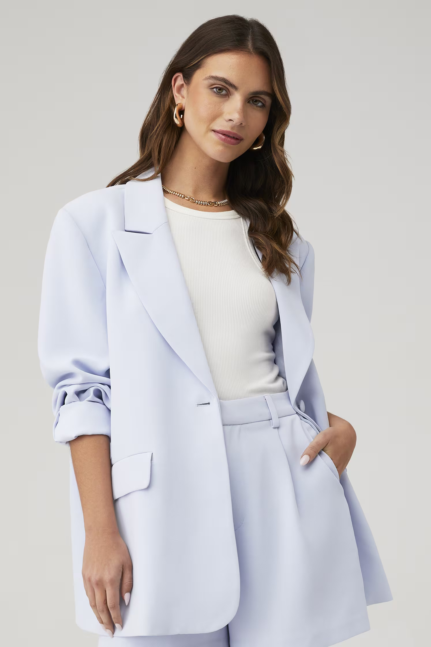 LUXE SUITING BOYFRIEND BLAZER | FashionPass