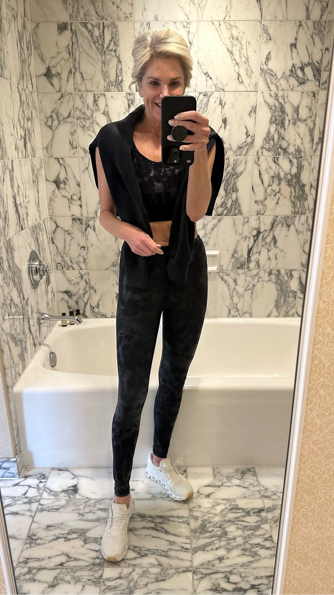 Size M leggings 
Size M top
M jacket
Pull on sneakers - TTS 

#LTKshoecrush #LTKsalealert #LTKunder100