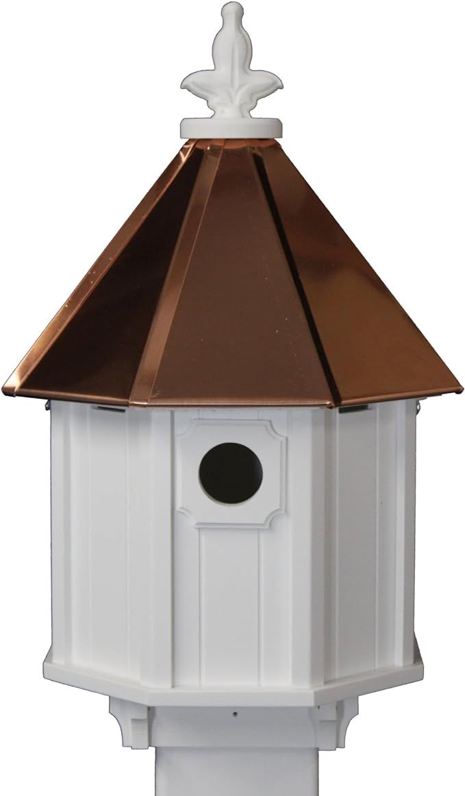 Bluebird Songbird Duplex Bird House with Copper Roof, Made in The USA (H8C) (4" x 4" Mount) | Amazon (US)