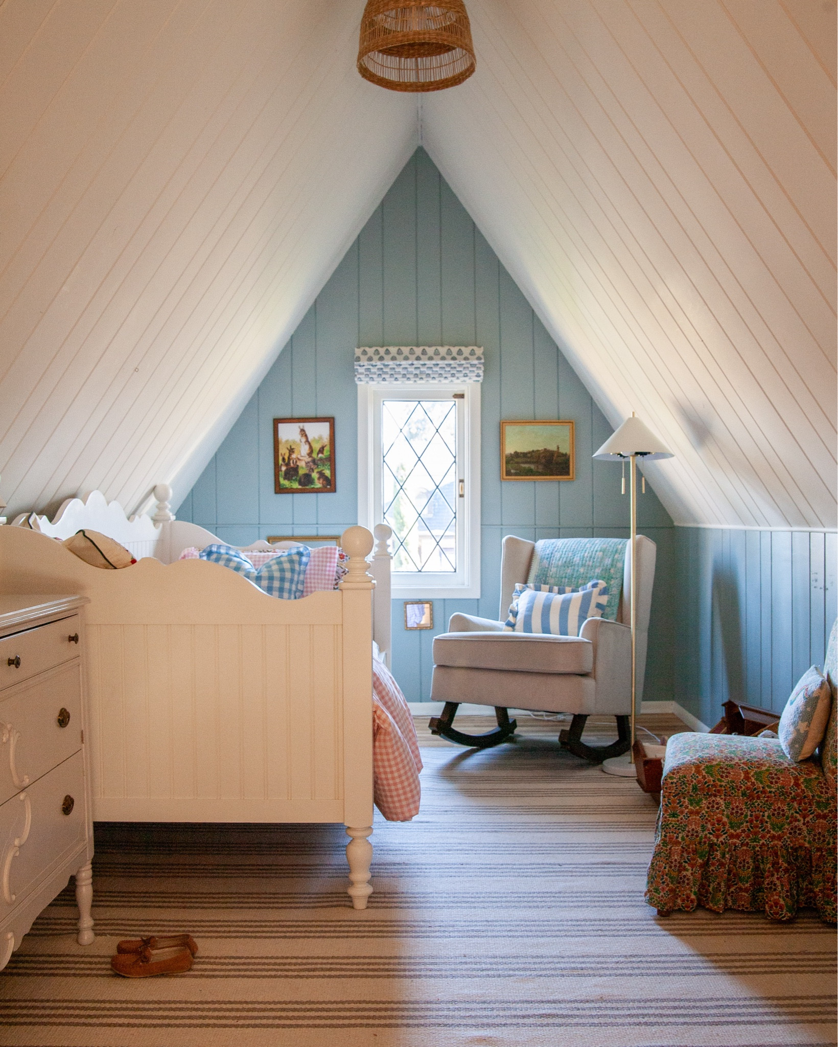 Lucy’s big girl room is done thanks to some charming new bedding and some vintage dresser decor I recently pulled out of a box of stuff from my childhood in the basement ❤️. Here are some still photos. More on my blog and all the sources!

#LTKKids #LTKHome