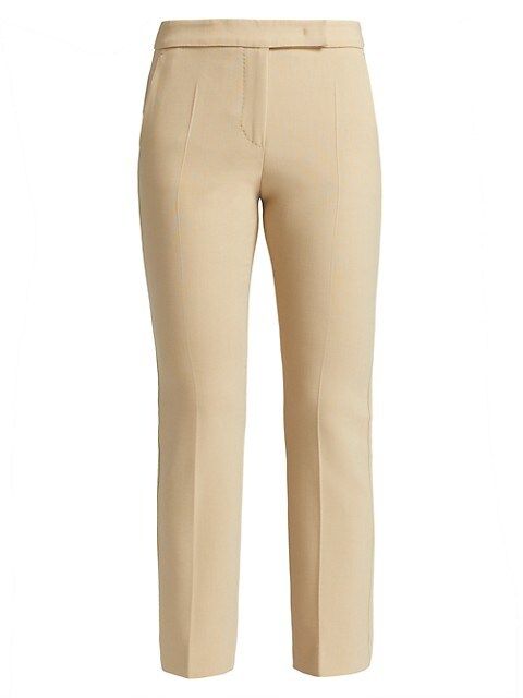 Straight-Leg Wool-Blend Tab Pants | Saks Fifth Avenue