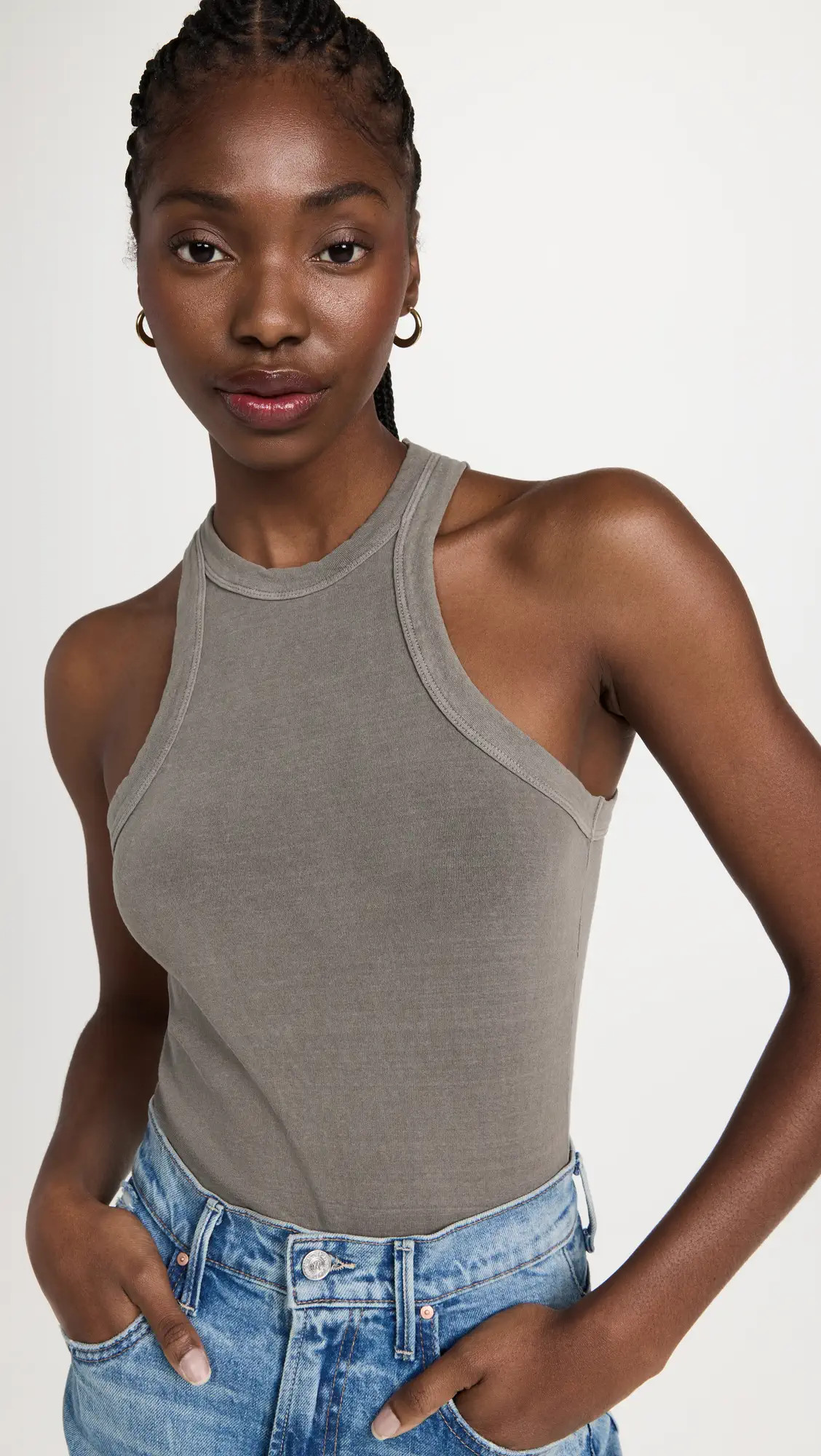 James Perse Jersey Cutaway Tank | Shopbop | Shopbop