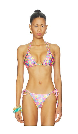Halter Bralette Bikini Top in Wildest Dreams | Revolve Clothing (Global)