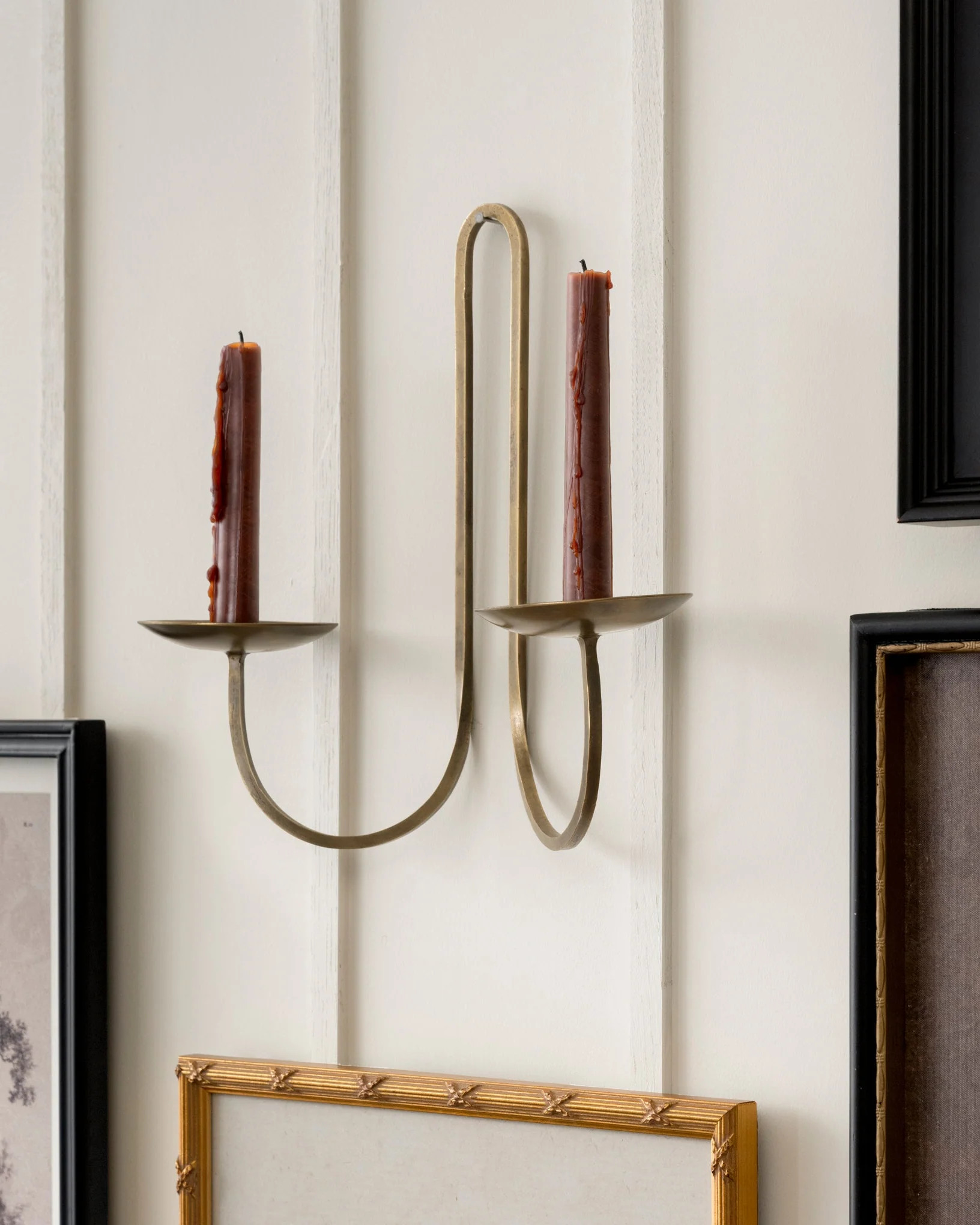 Daniel Antique Brass Candle Sconce | Magnolia