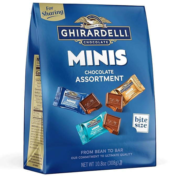 GHIRARDELLI Minis Chocolate Assortment, 10.8 oz Bag Premium Individually Wrapped Mini Chocolate S... | Amazon (US)