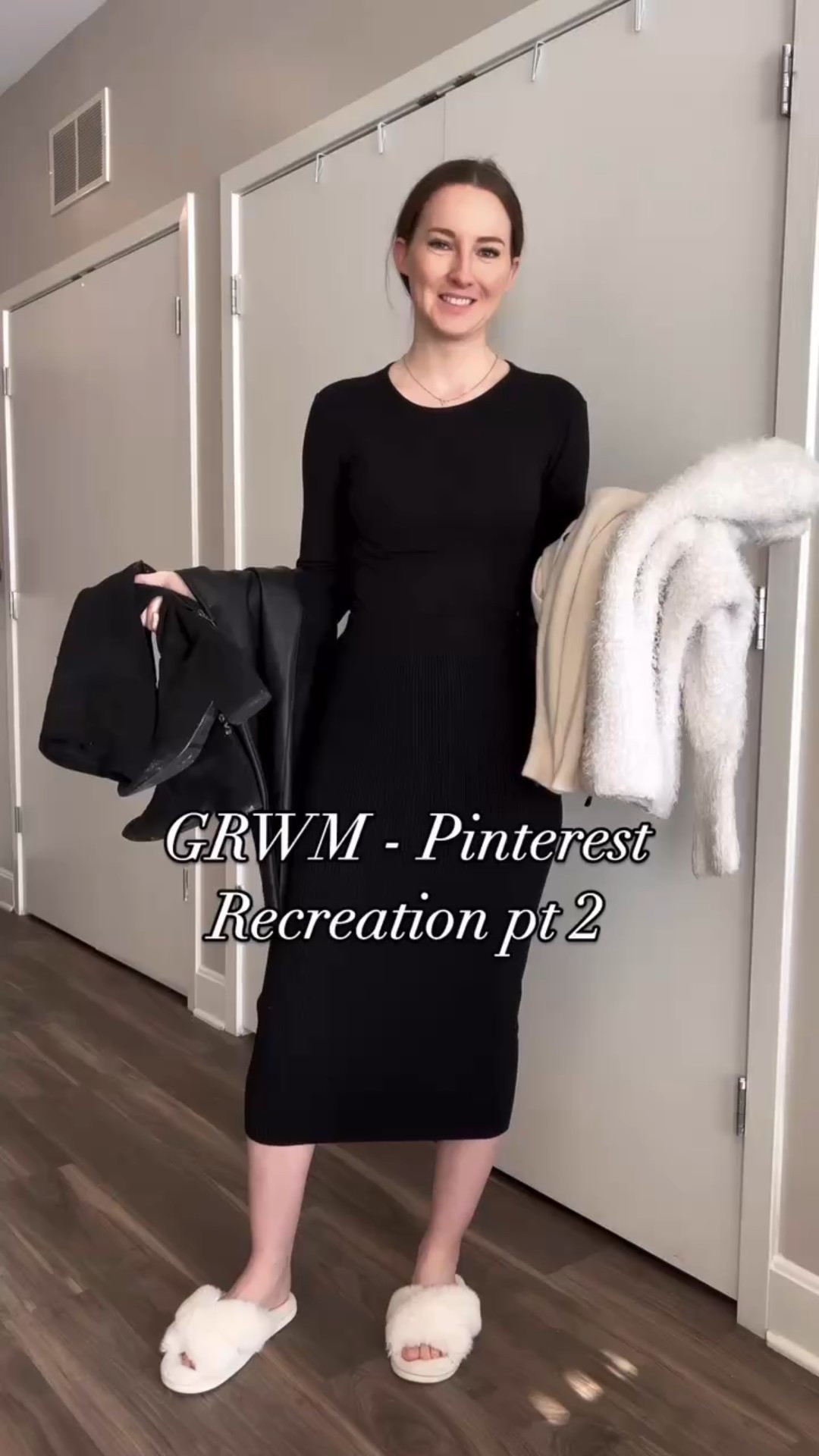 Modest Pinterest outfit recreation, faux leather midi skirt

#modest #modeststyle #tzniout 

#LTKStyleTip