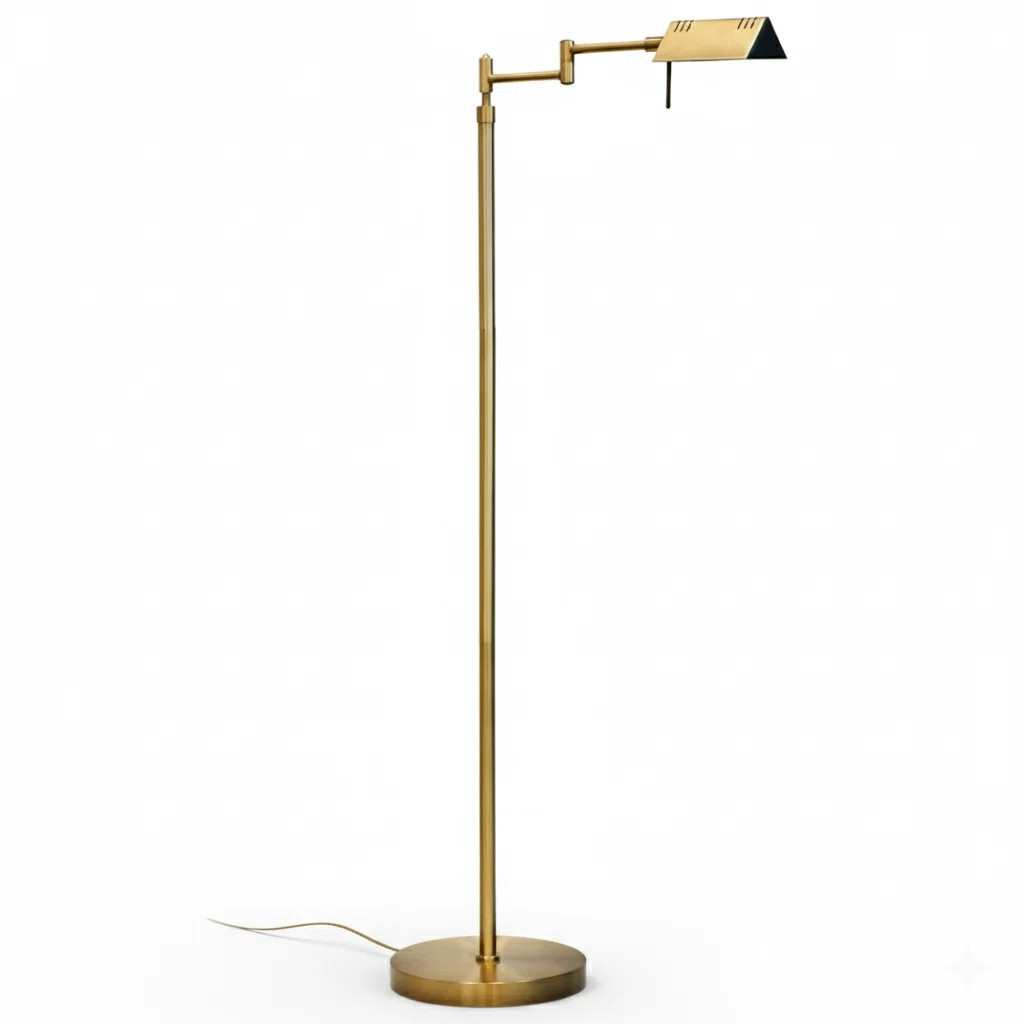 Dimmable LED Pharmacy Floor Lamp, 12W LED, Full Range Dimming, 360 Degree Swing Arms, Adjustable ... | Wayfair North America