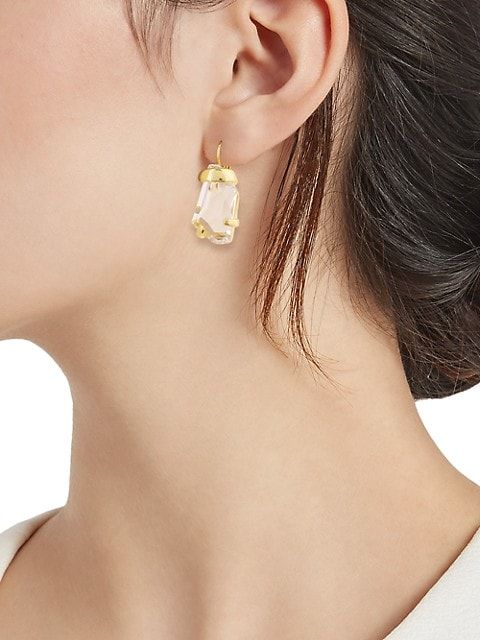 Goldtone Crystal Drop Earrings | Saks Fifth Avenue