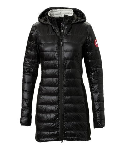 Black & Graphite Hybridge Lite Puffer Coat - Women | Zulily