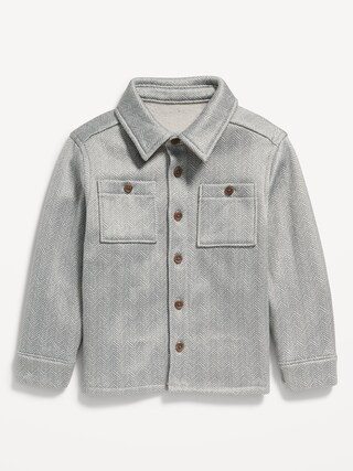 Sweater-Fleece Utility Shacket for Toddler Boys | Old Navy (US)