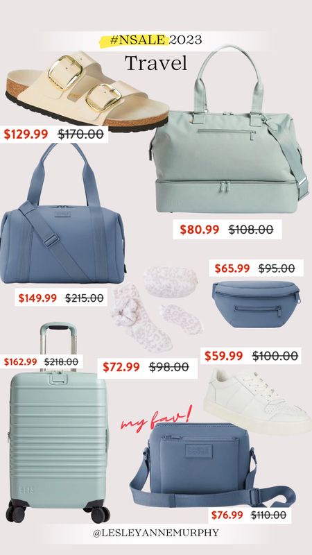 Nordstrom Anniversary Sale travel finds. Loving this color scheme of Dagne Dover and Beis - two of my favorite travel brands! #Nsale 

#LTKtravel #LTKxNSale