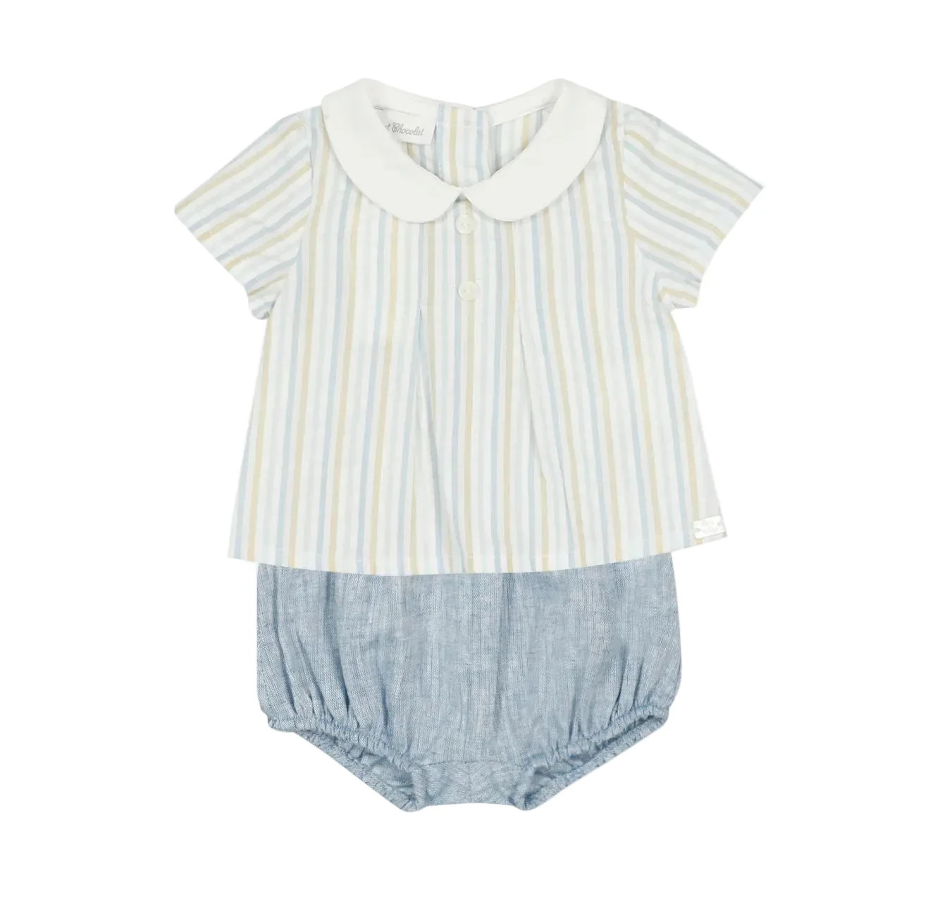 Tartine et Chocolat Celeste Peter Pan Collar Outfit | JoJo Mommy
