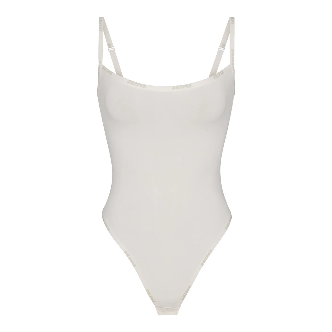 Cotton Logo Bodysuit - Marble | SKIMS | SKIMS (US)