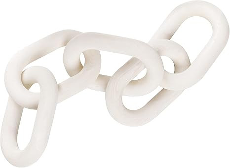Wood Chain Link Decor – Handmade 5-Link Wooden Decorative Chain – 22in Modern Aesthetic Rusti... | Amazon (US)