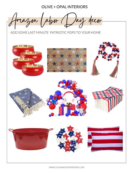 Are you having a holiday gathering this weekend and realized you have no patriotic decor?! Not to worry - shop some of these last minute Amazon options!
.
.
.
Labor Day
Patriotic 
Red
White 
Blue
Stars and Stripes
Seasonal Decor
Outdoor Decor
Indoor Decor 
Amazon Prime


#LTKSeasonal #LTKhome #LTKstyletip