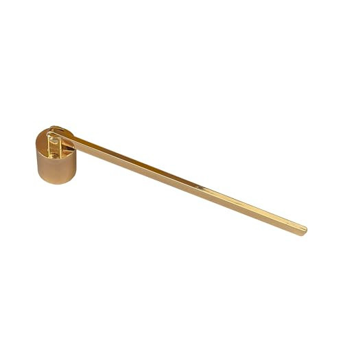JHZABPO Candle Snuffer, Golden Candle Snuffer Extinguisher with Long Handle, Gold Color Stainless Steel Wick Flame Snuffer for Putting Out Candle Flame Safely | Amazon (US)