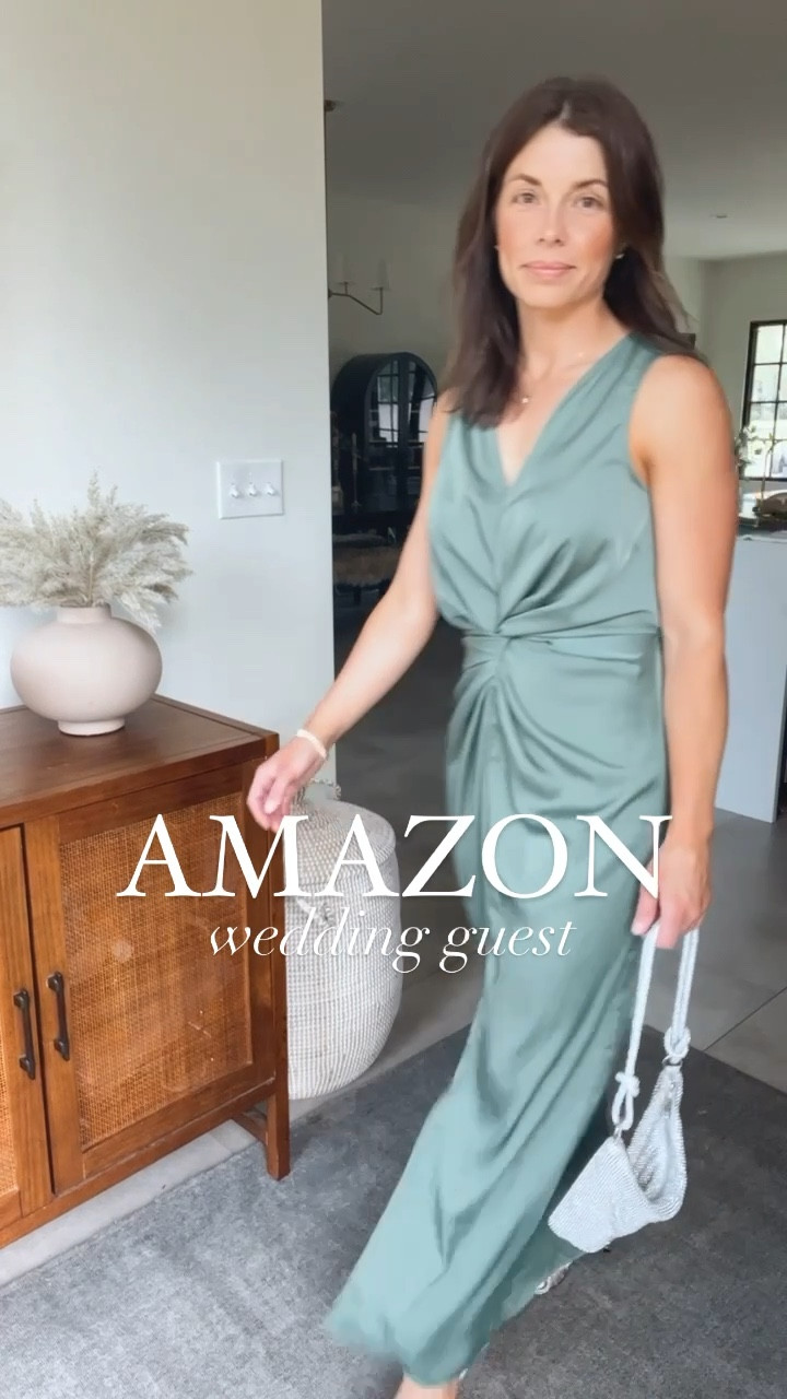 Amazon summer wedding guest dresses under $45 fit tts great quality bridesmaids dresses event dresses affordable dress 

#LTKstyletip #LTKsalealert #LTKwedding