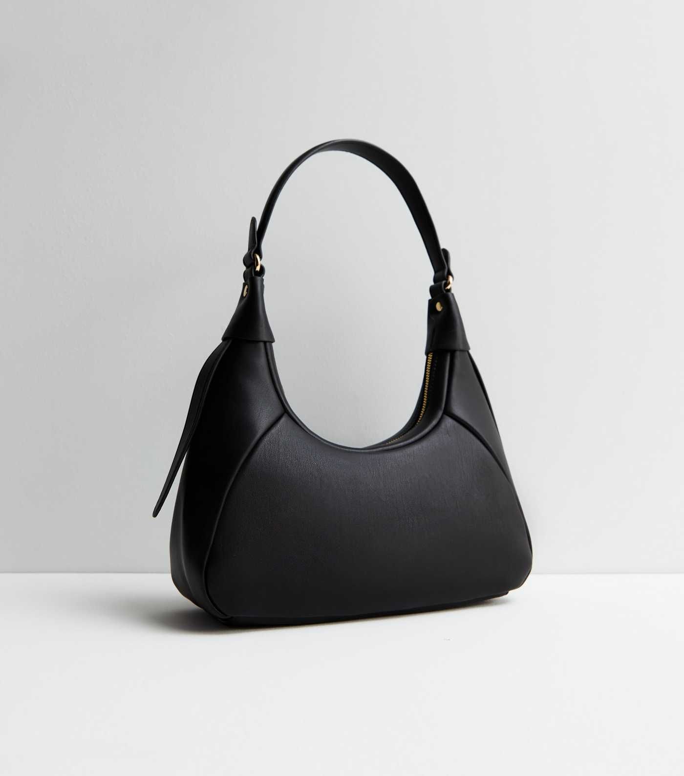 Black Leather-Look Mini Shoulder Bag | New Look | New Look (UK)