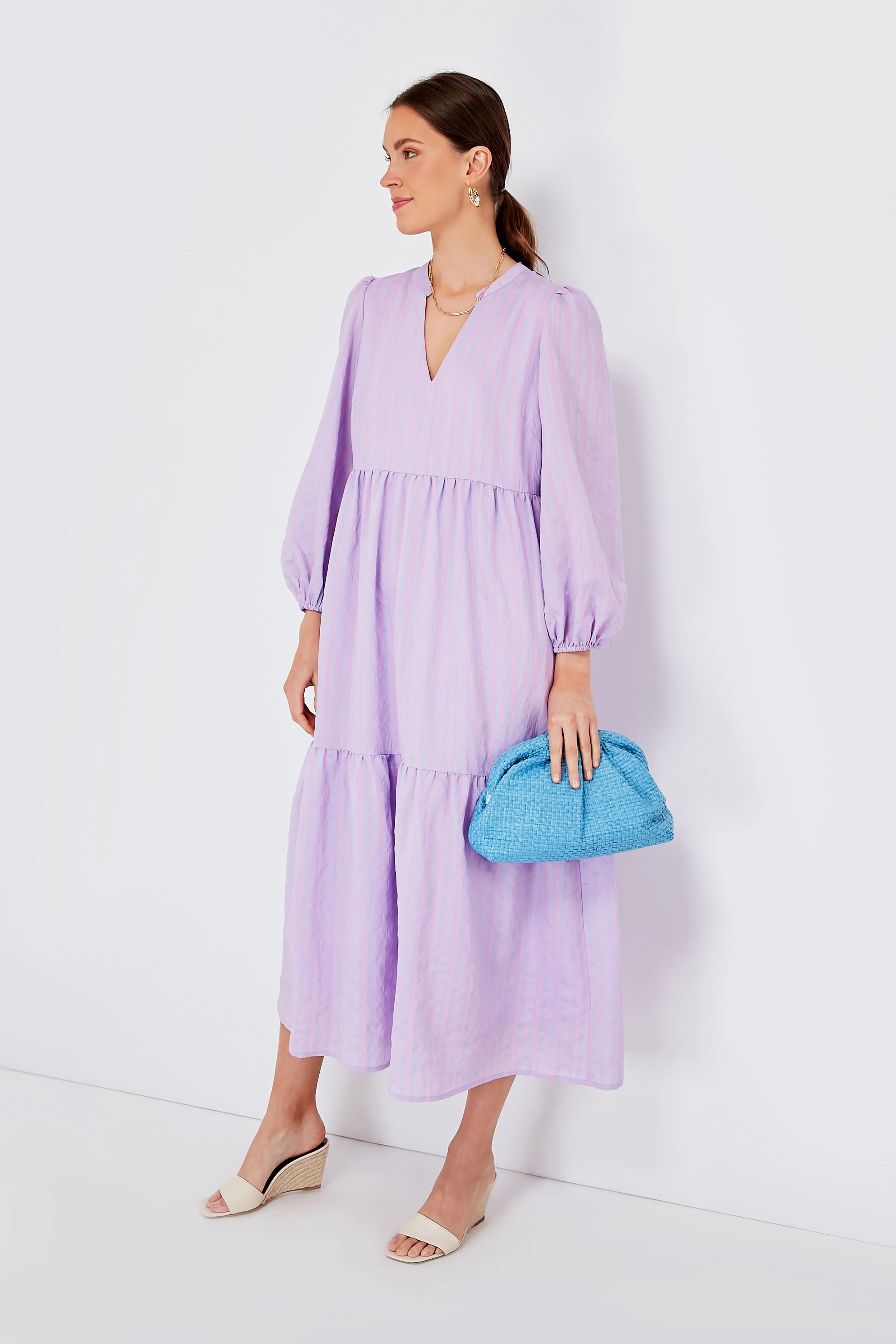 Lavender Stripe Alora Maxi Dress | Tuckernuck (US)