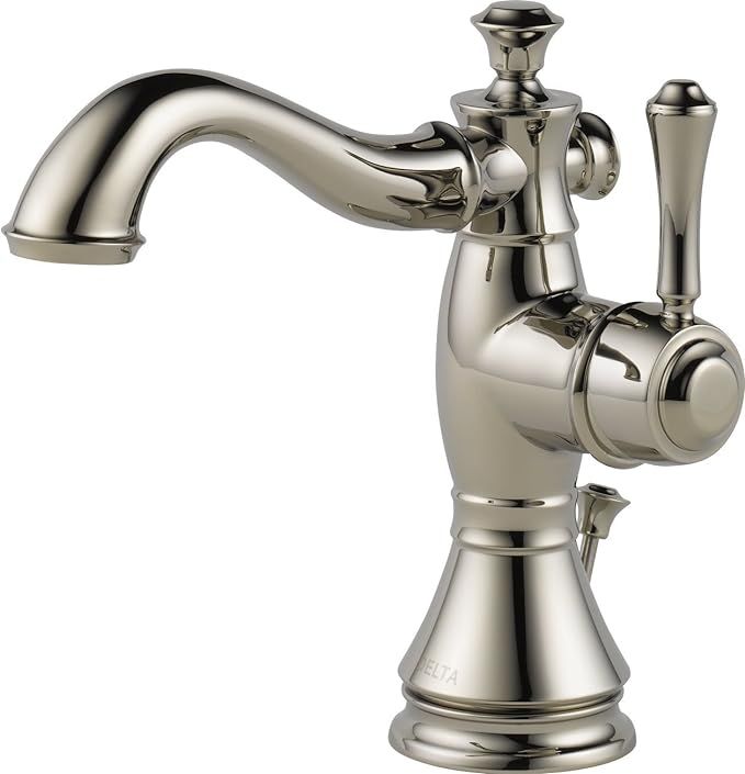 Delta Faucet Cassidy Single Hole Bathroom Faucet, Single Handle Bathroom Faucet, Metal Drain Asse... | Amazon (US)